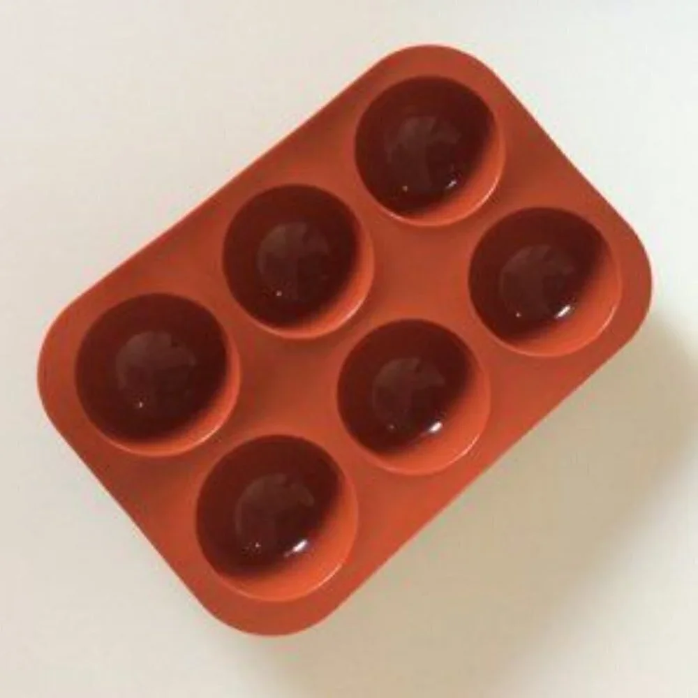 BAKING MOLDS SILICONE SEMI SPHERE  SET OF 4